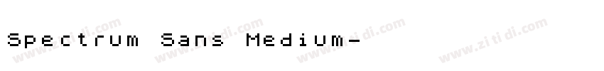 Spectrum Sans Medium字体转换